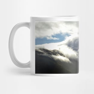 Clouds rolling over the summit of Ben Nevis Mug